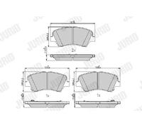 JURID 573406J Brake pad set