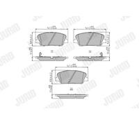 BRAKE PAD SET DISC BRAKE 573407J FOR HYUNDAI VELOSTER i30/Hatchback/Van/Kombi