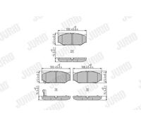 JURID 573417J Brake pad set