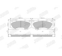 JURID 573435J Brake pad set