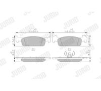 JURID 573441J Brake pad set