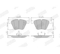 JURID 573457J Brake pad set
