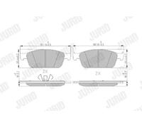 JURID 573460J Brake pad set