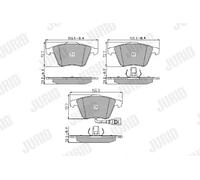 JURID 573463J Brake pad set