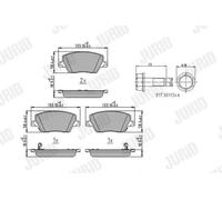 JURID 573626J Brake pad set