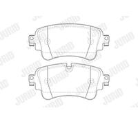 JURID 573629J Brake pad set