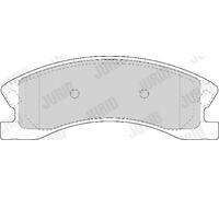 BRAKE PAD SET DISC BRAKE 573636J FOR JEEP GRAND/CHEROKEE/II/SUV/Mk EXA 3.1L 5cyl