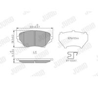 JURID 573639J Brake pad set