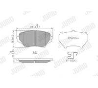 JURID 573639J Brake pad set