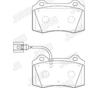 Brake pads 573641J JURID for SEAT LEON