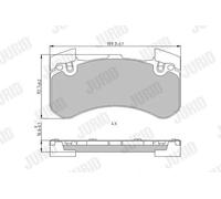 JURID 573649J Brake pad set