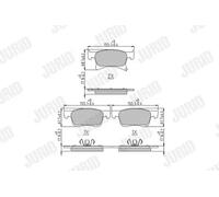 JURID 573657J Brake pad set