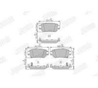 JURID 573658J Brake pad set