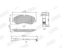 BRAKE PAD SET DISC BRAKE 573690J FOR FORD TRANSIT/CUSTOM/V362/Van/Bus/V363 2.2L