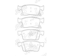 JURID 573702J Brake pad set