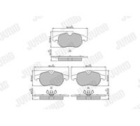 JURID 573723J Brake pad set