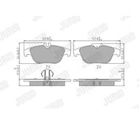 JURID 573735J Brake pad set