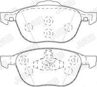 JURID 573753J Brake pad set