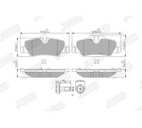 Brake pads 573763J JURID for MINI MINI MINI Convertible