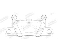 Brake pads 573776J JURID for PORSCHE 911 911 Convertible 911 Targa CAYENNE