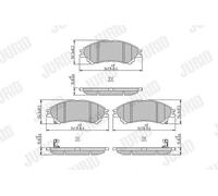 JURID 573777J Brake pad set