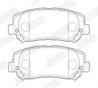 Brake pads 573787J JURID for JEEP CHEROKEE CHEROKEE VAN