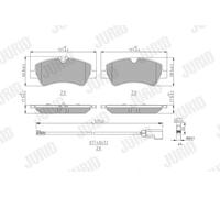 Jurid Brake Pads 573835J for Ford Tourneo Custom V362 & Transit V363 Bus
