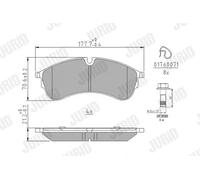 JURID 573844J Brake pad set