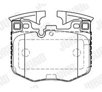 JURID 573877J Brake pad set