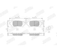 JURID 573973J Brake pad set