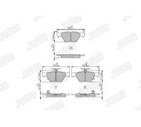 JURID 573980J Brake pad set