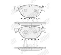JURID 574005J Brake pad set