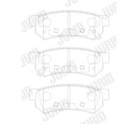 Brake pads 574028J JURID for CHEVROLET SPARK