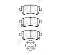 JURID 574037J Brake pad set