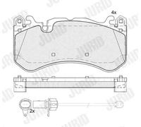 JURID 574098J Brake pad set