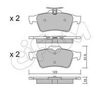 BRAKE PAD SET DISC BRAKE 822-337-3 FOR FORD TRANSIT/CONNECT/V408/Box/Body/MPV
