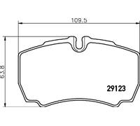HELLA 8DB 355 005-381 Brake pad set