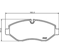 Brake pads 8DB 355 005-511 HELLA for IVECO DAILY IV Bus DAILY IV Van DAILY V Van