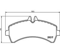HELLA 8DB 355 005-541 Brake pad set