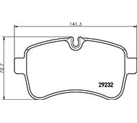Brake pads 8DB 355 005-551 HELLA for IVECO DAILY IV Platform/Chassis DAILY V Van