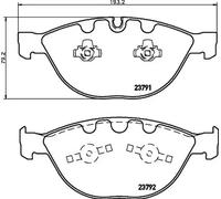 HELLA 8DB 355 006-551 Brake pad set