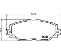 HELLA 8DB 355 006-861 Brake pad set