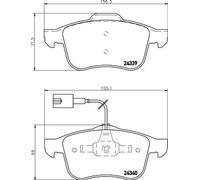 HELLA 8DB 355 006-901 Brake pad set