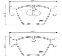 HELLA 8DB 355 007-961 Brake pad set