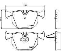 HELLA 8DB 355 008-091 Brake pad set