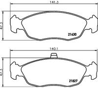 HELLA 8DB 355 008-291 Brake pad set