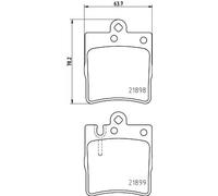 Brake pads 8DB 355 008-451 HELLA for MERCEDES-BENZ E-CLASS Coupe E-CLASS CLK SLK