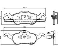 HELLA 8DB 355 008-621 Brake pad set