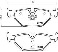 HELLA 8DB 355 008-761 Brake pad set