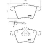 HELLA 8DB 355 008-771 Brake pad set